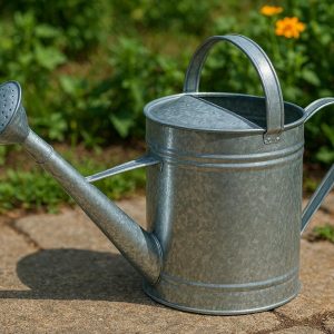 5 Galvanized Steel Watering Can Long Spout Garden Sprayer Rust Resistant Metal Watering Pot For Outdoor Plants